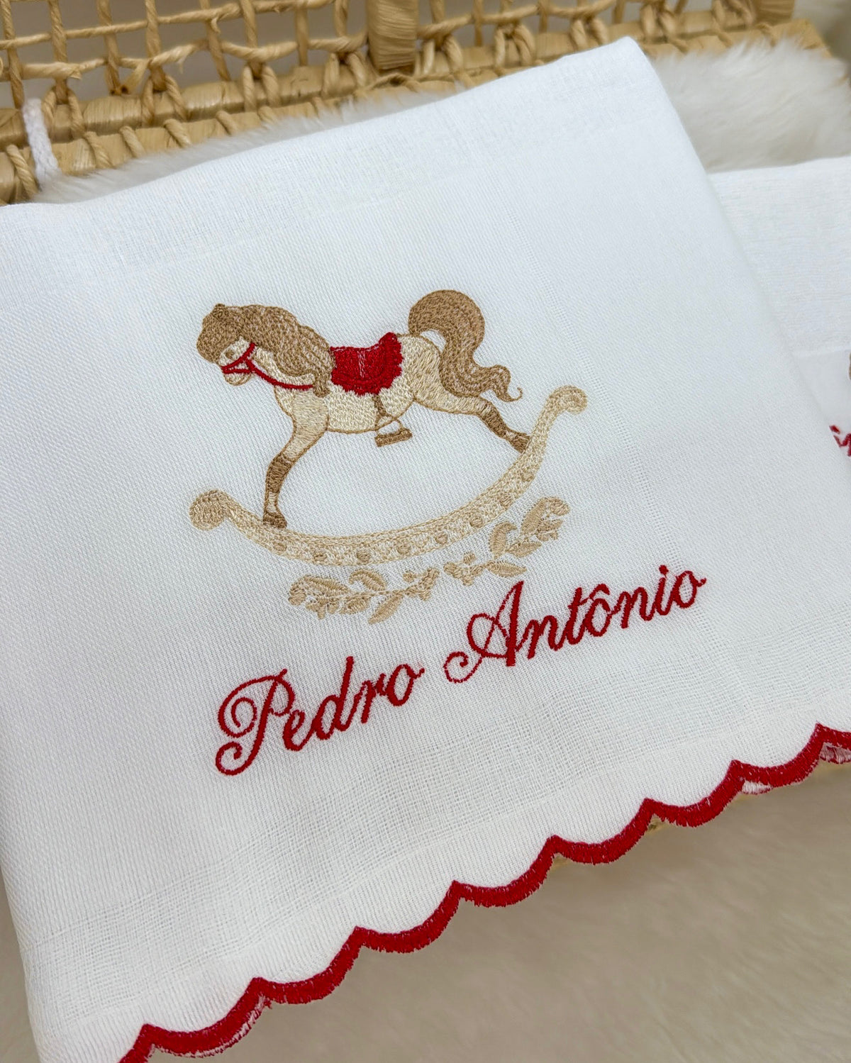 Kit Fraldas Bordadas Cavallino Reale