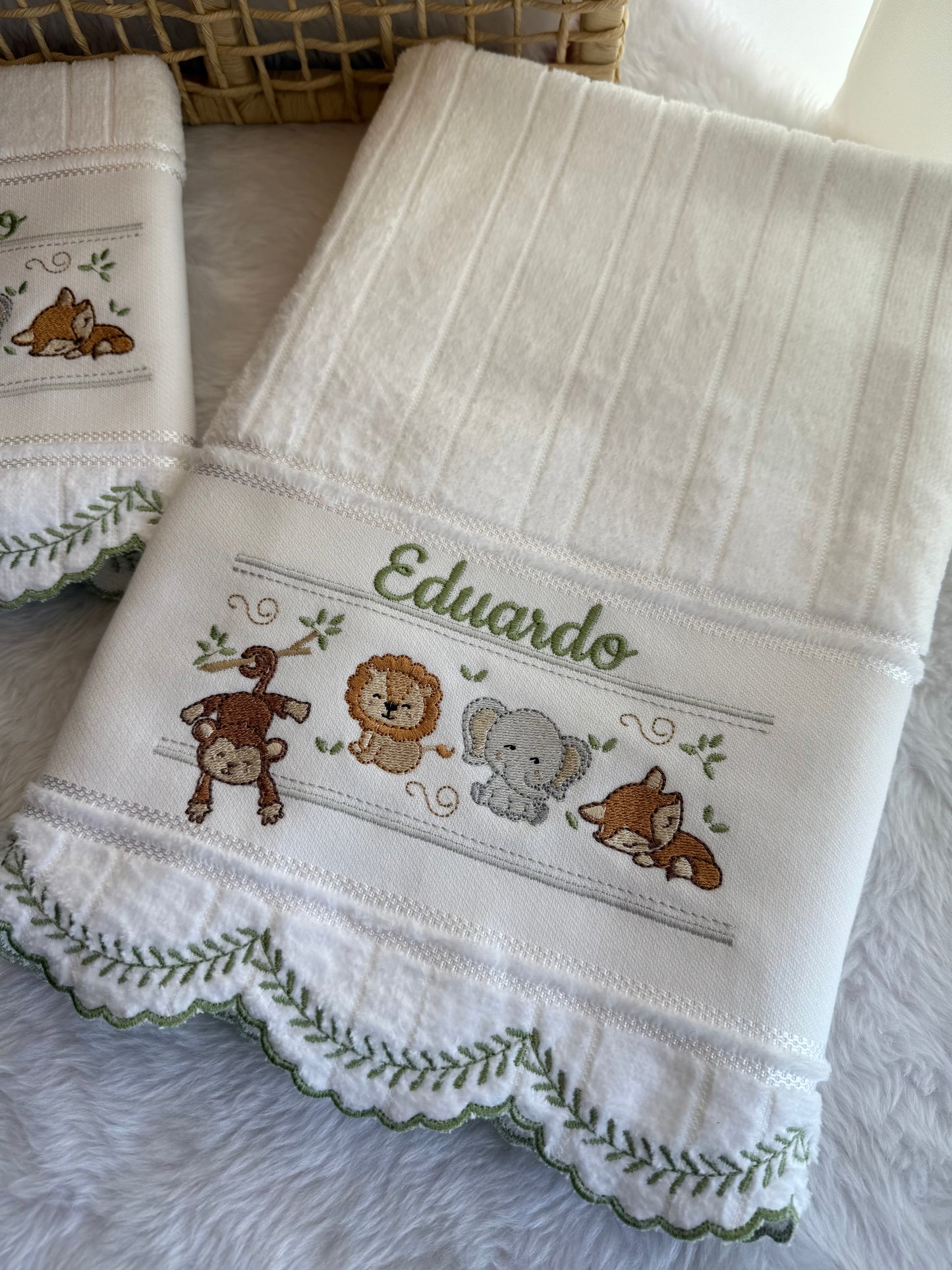 Kit de Toalhas Animais da Selva